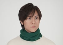 日本製　カシミヤ100％ リブスヌード elalto（エルアルト）ROYAL GREEN