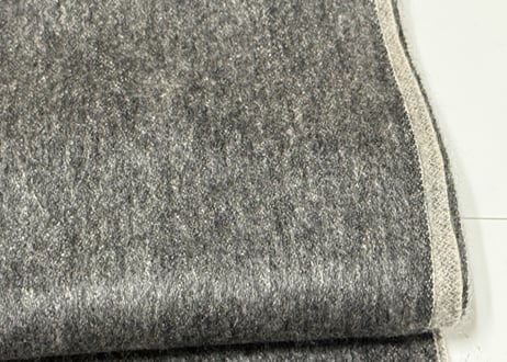 最高級「龍紋」ダブルフェイスカシミヤ100%超大判ストール「CHARCOLE×GREY」