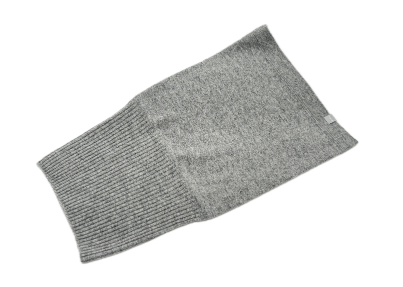 朝日新聞掲載商品 日本製 カシミヤ100％ リブスヌード elalto