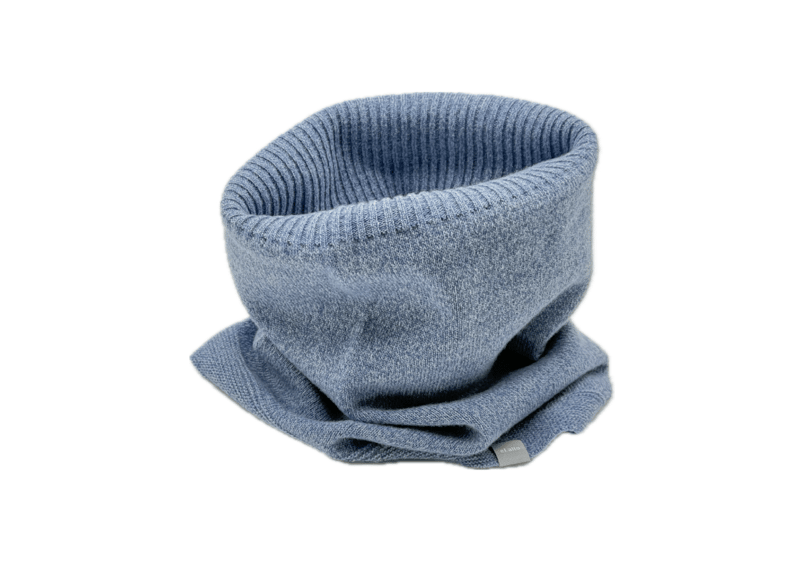 朝日新聞掲載商品 日本製 カシミヤ100％ リブスヌード elalto