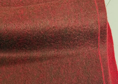 最高級「龍紋」ダブルフェイスカシミヤ100%超大判ストール「WINE×RED」