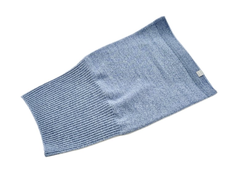 朝日新聞掲載商品 日本製 カシミヤ100％ リブスヌード elalto