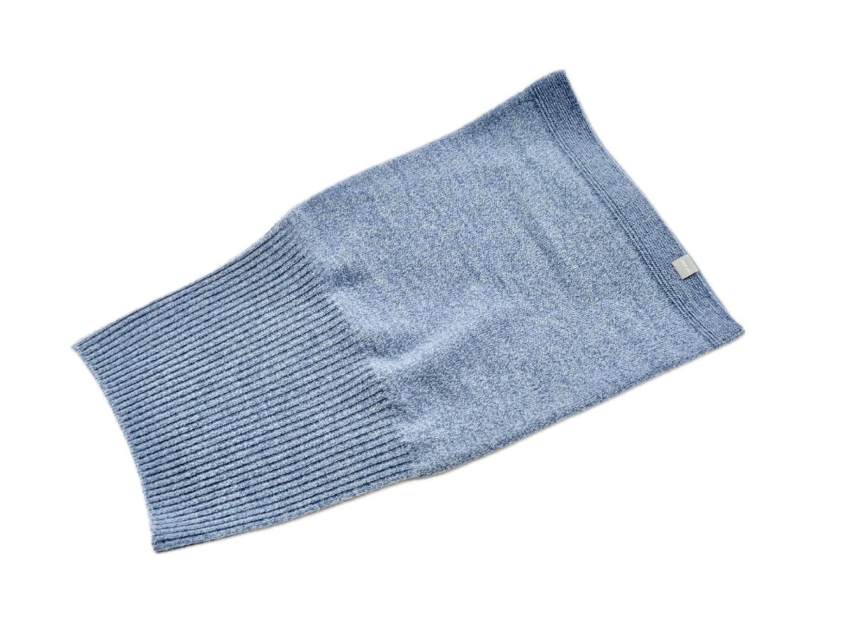 朝日新聞掲載商品 日本製 カシミヤ100％ リブスヌード elalto