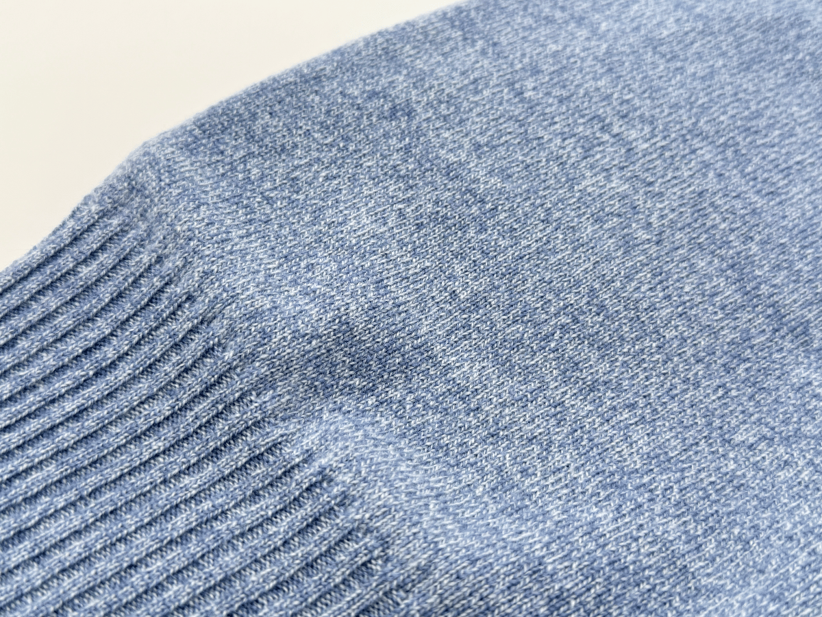 朝日新聞掲載商品 日本製 カシミヤ100％ リブスヌード elalto