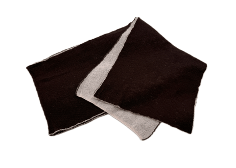 NEW! 日本製　カシミヤ100％ リバーシブルニットマフラー　elalto（エルアルト）LIGHT PINK/DARK BROWN