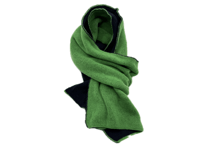 NEW! 日本製　カシミヤ100％ リバーシブルニットマフラー　elalto（エルアルト）GREEN/NAVY