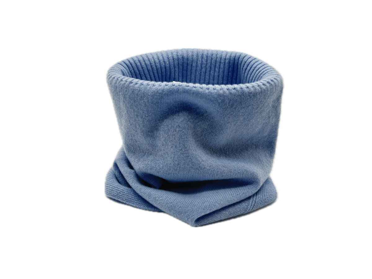 朝日新聞掲載商品 日本製 カシミヤ100％ リブスヌード elalto