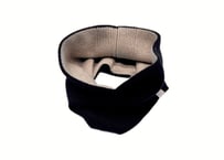 日本製　究極ベビーカシミヤ100％ スヌード リバーシブル elalto（エルアルト）BLACK/BEIGE