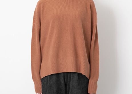 カシミヤウール畦編みプルオーバー　定価18700円　elalto（エルアルト）