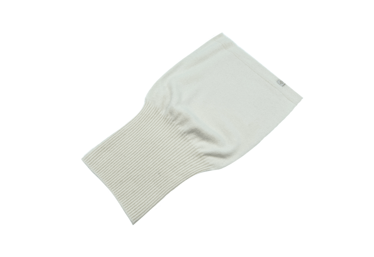 朝日新聞掲載商品 日本製 カシミヤ100％ リブスヌード elalto