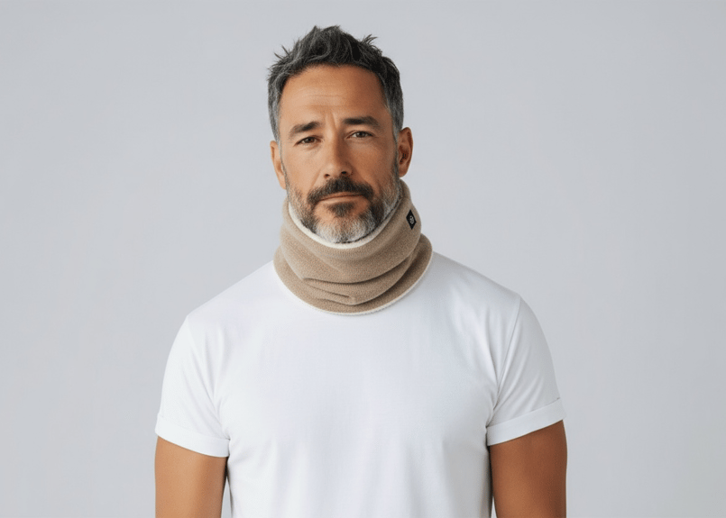 日本製 究極ベビーカシミヤ100％ スヌード リバーシブル elalto