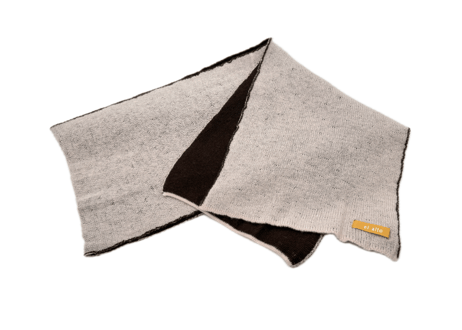 NEW! 日本製　カシミヤ100％ リバーシブルニットマフラー　elalto（エルアルト）LIGHT PINK/DARK BROWN