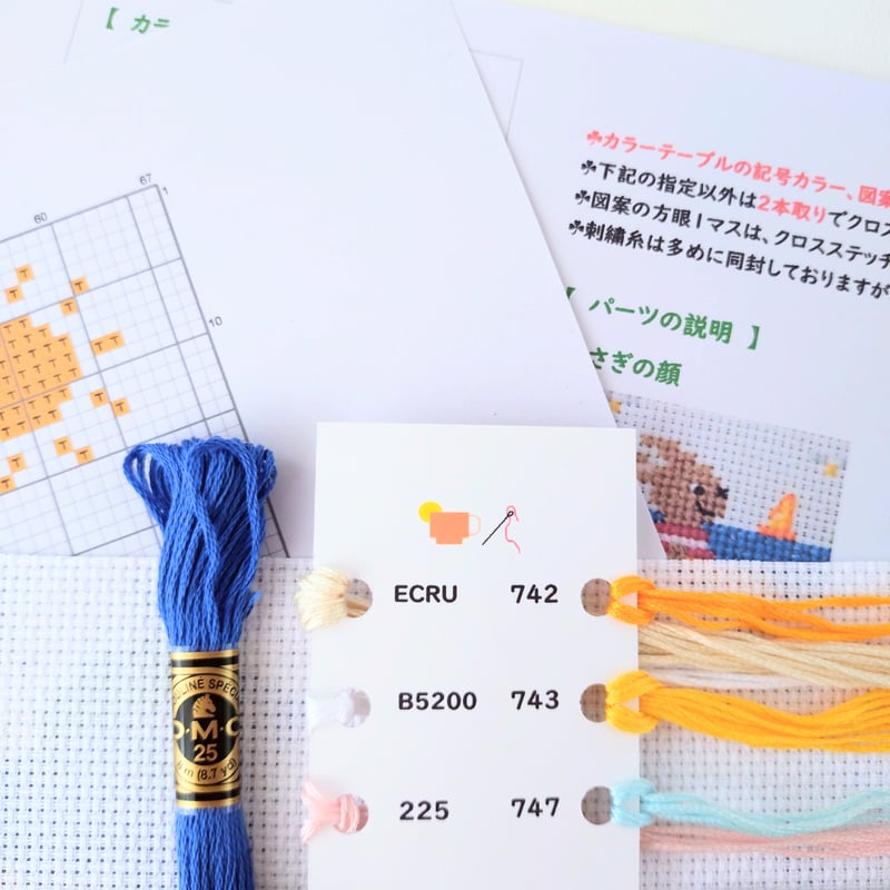 テオのサーフトリップ】クロスステッチキット | クロスステッ茶 テオのサーフトリップ】クロスステッチキット | クロスステッ茶