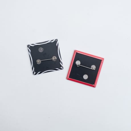 荻野竜一／スクエア缶バッジ（2P set）