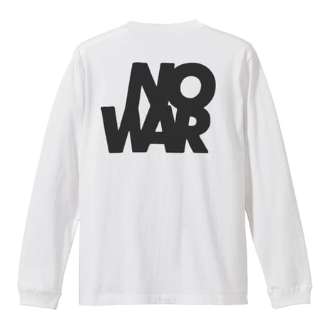 “NO WAR” DONATION Long-sleeved T-shirt "WHITE"