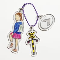 Kokeshisky／3連アクリルキーホルダー