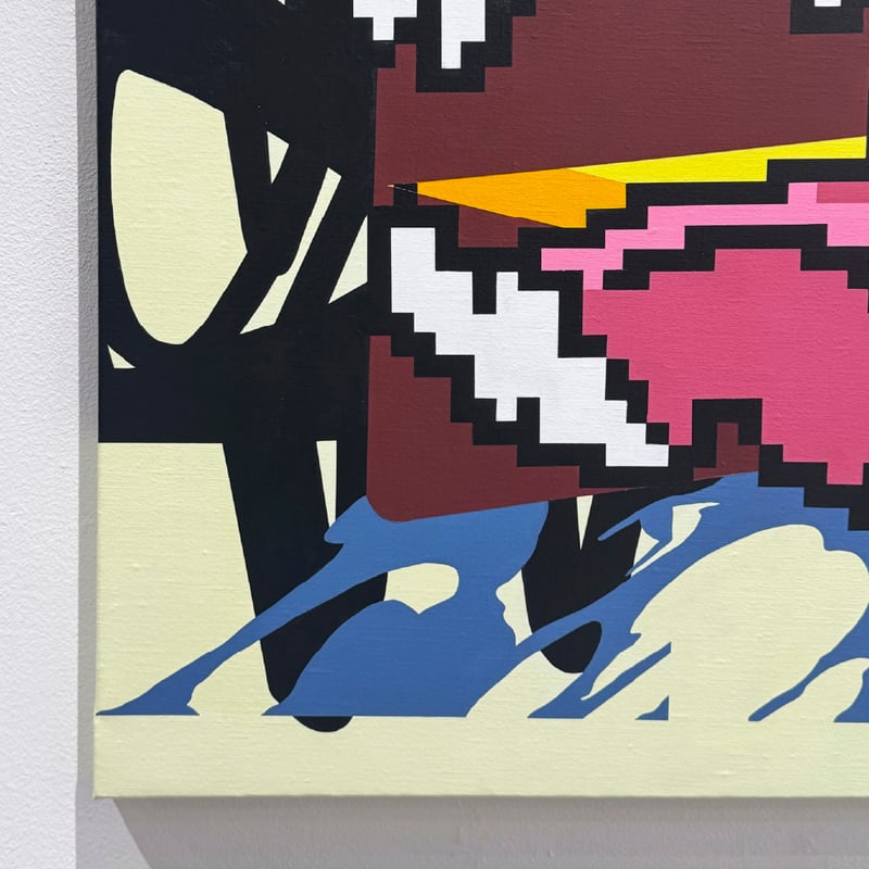 山崎由紀子 ペインティング作品 デジタル×ペインティングのコラージュで、新時代のアート作品を