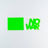 北山雅和／“NO WAR” stickers