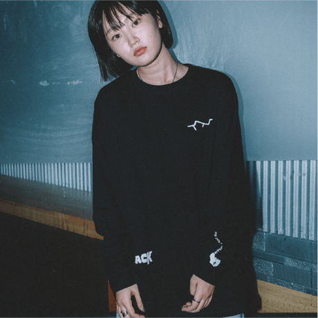 BRIDGE SHIP HOUSE／"CRACK" Matthew Wide Long-sleeved TEE｜CENTER限定