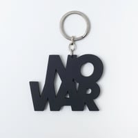 北山雅和／“NO WAR” key ring (Aluminum)