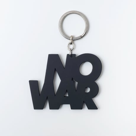 北山雅和／“NO WAR” key ring (Aluminum)