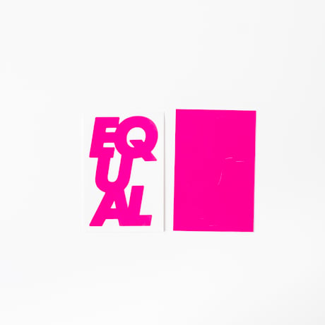北山雅和／“EQUAL” stickers