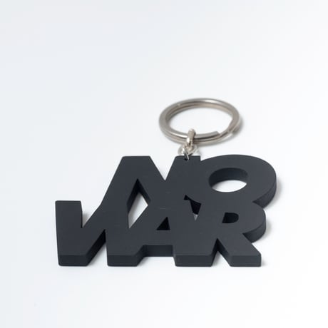 北山雅和／“NO WAR” key ring (Aluminum)