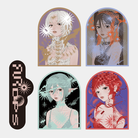 『Moon Drifters Pixel Skin』ステッカーパック