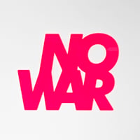 北山雅和／“NO WAR” placard（Acrylic）