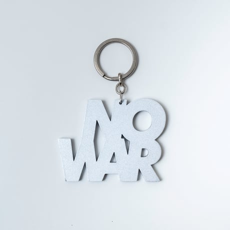 北山雅和／“NO WAR” key ring (Aluminum)