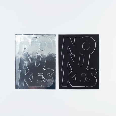 北山雅和／“NO NUKES” stickers