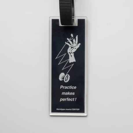 C44／"Practice makes Perfect" tag Keyholder