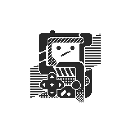 m7kenji／ホログラムステッカー「（Game）Boy 」