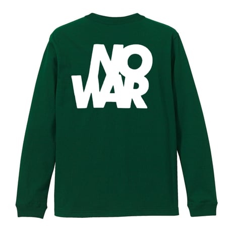 “NO WAR” DONATION Long-sleeved T-shirt "GREEN"