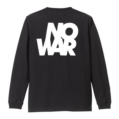 “NO WAR” DONATION Long-sleeved T-shirt "BLACK"