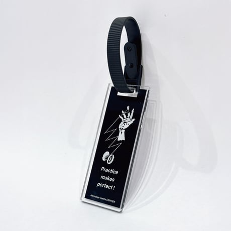 C44／"Practice makes Perfect" tag Keyholder