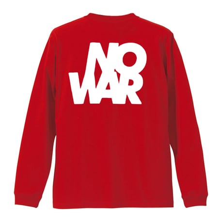 “NO WAR” DONATION Long-sleeved T-shirt "RED"