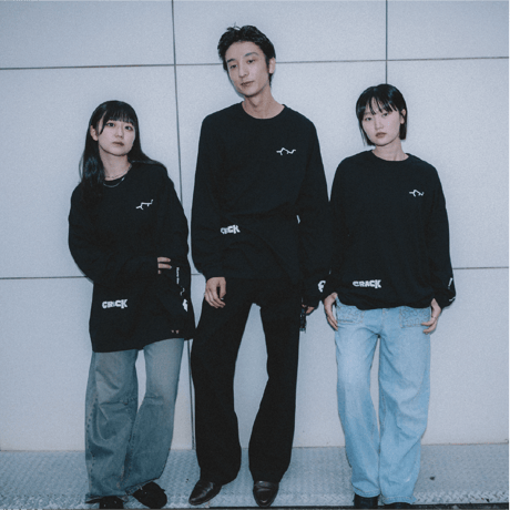 BRIDGE SHIP HOUSE／"CRACK" Matthew Wide Long-sleeved TEE｜CENTER限定