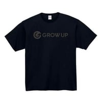 GROW UP コットンTシャツ ブラック✕ブラック