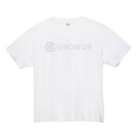 GROW UP コットンTシャツ ホワイト✕ホワイト