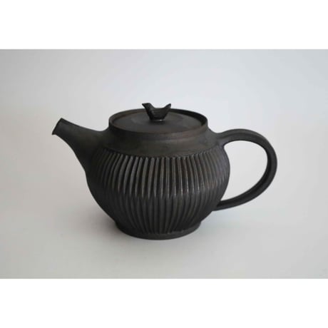 B596b「淡紫交趾 町茶碗」谷口翠雲作　共箱　共布(布に印銘無し) 京焼 ITEM | sumica栖
