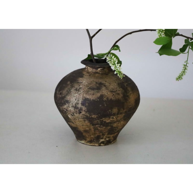 錆陶花器 長野 大輔／錆釉花器 | sumica栖