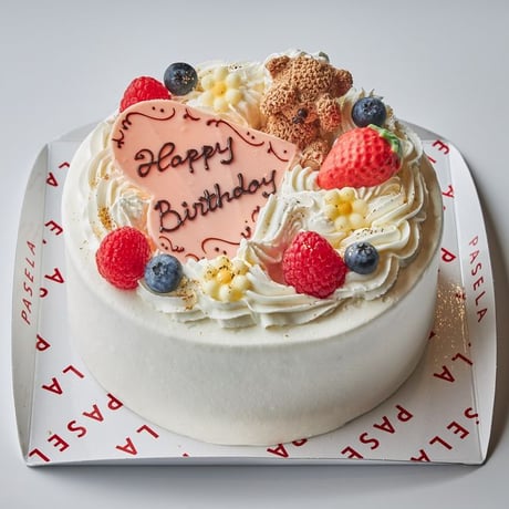 ちびっこくまちゃんのホワイトクリームケーキ