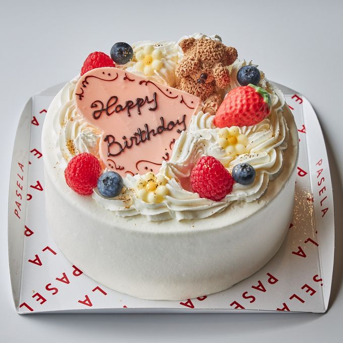 ちびっこくまちゃんのホワイトクリームケーキ | ベリーズスイーツキッチン