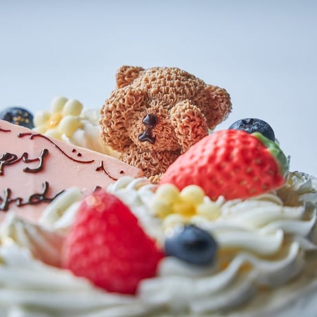 ちびっこくまちゃんのホワイトクリームケーキ