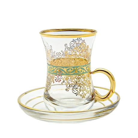 チャイグラス (トルコの紅茶グラス・取手付き)  AYSB009