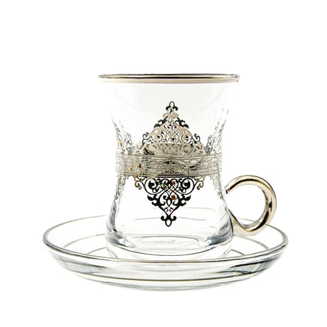 チャイグラス (トルコの紅茶グラス・取手付き)  AYSB0013