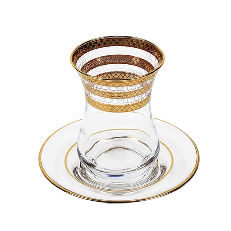 チャイグラス(トルコの紅茶グラス)ゴールド