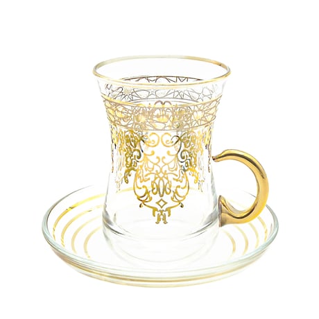 チャイグラス (トルコの紅茶グラス・取手付き)  AYSB008