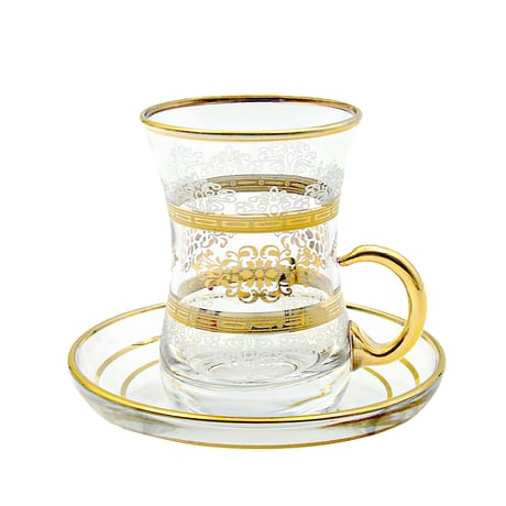 チャイグラス (トルコの紅茶グラス・取手付き) AYSB0010